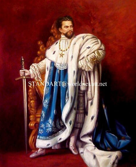 BAVARIA KING LUDWIG II OIL PAINTING 16X20  