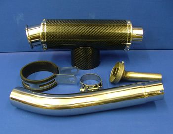 ZX10 04 05 ZX10R CARBON BIG BORE EXHAUST STUBBY CAN  