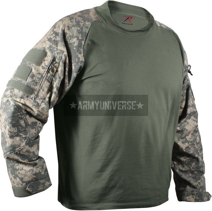 ACU Digital Camouflage Rip Stop Army Combat Shirt  