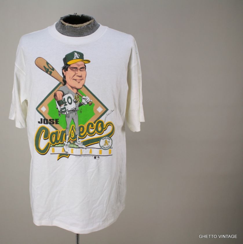 Vtg 80s JOSE CANSECO 40/40 CLUB 1988 Deadstock t shirt XL  