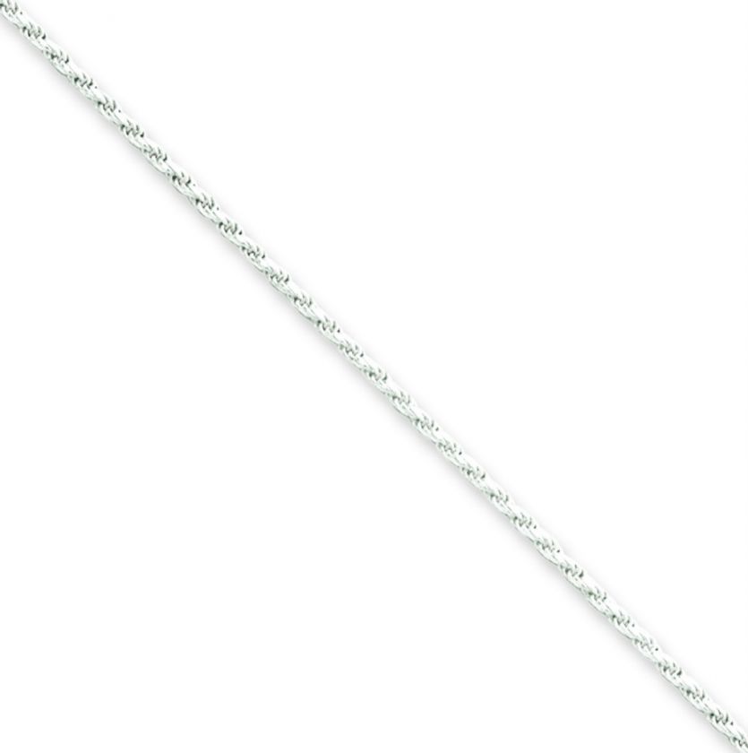 925 STERLING SILVER 16 CHAIN DIAMOND CUT ROPE NECKLACE  