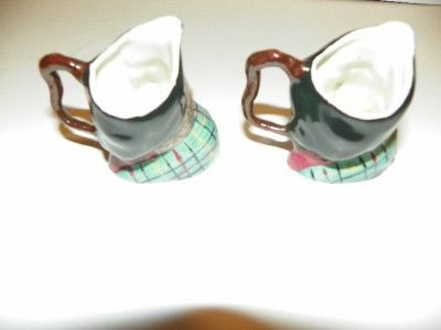 Vintage Kelsboro Ware Toby Jug Auld Mac Miniature Pair  