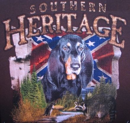    Southern Heritage Blood Hound Confederate Rebel Coon Dixie  