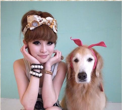Korean Style New Cute Big Polka Dot Bow Headband  