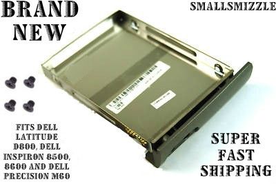 NEW DELL LATITUDE D800 INSPIRON 8500,8600 LAPTOP HARD DRIVE CADDY WITH 