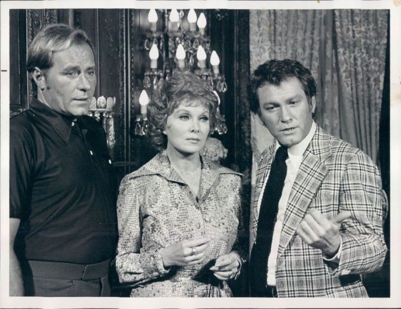 1974 Philip Carey/Rhonda Fleming/Earl Holliman Photo  