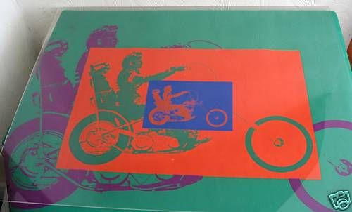 Easy Rider Peter Fonda Motorcycle Blacklight Poster  