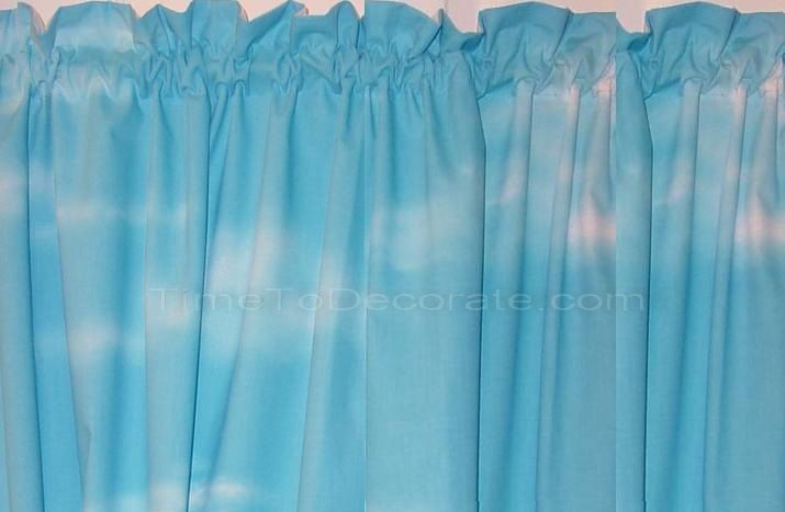 NEW valance white clouds on blue 68 x 14  