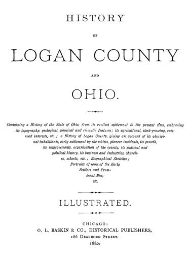 1880 Genealogy & History of Logan County & Ohio OH  