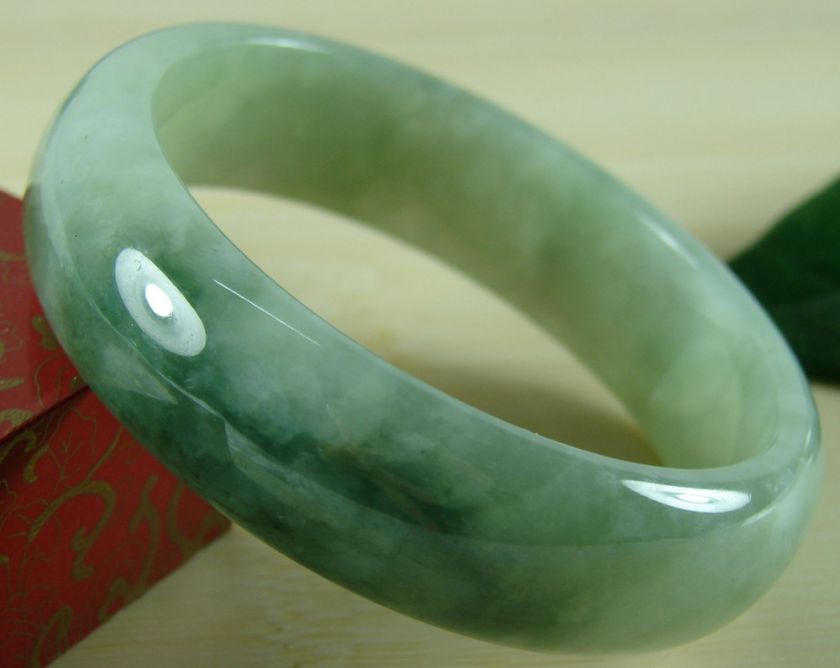   Perfect Scattered Flower Green A Jade Jadeite Bangle Bracelet B 132 2
