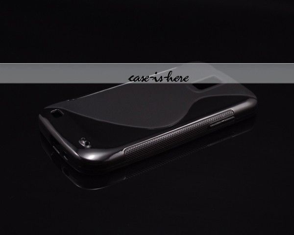 Black Soft Gel Skin S Line TPU Case for Samsung Galaxy S2 S 2 II T989 