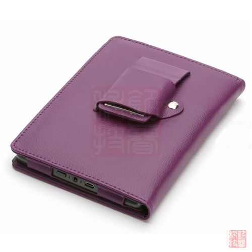   Case Cover w/ LED Reading Light for  Kindle Touch, Purple  
