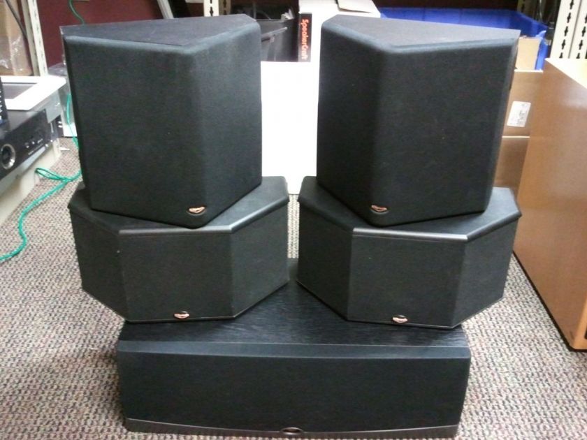 Klipsch Speakers, (2) RS 25, (2) RS 42, and (1) RC 52  