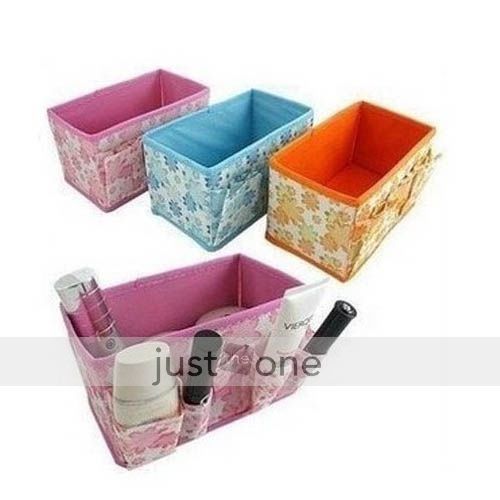 Folding Makeup Cosmetic Storage Box Container Bag Case  